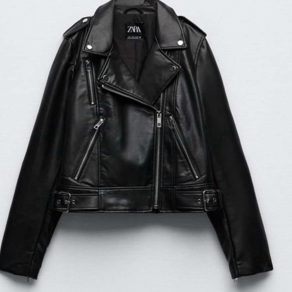 Zara Black Leather Jacket
